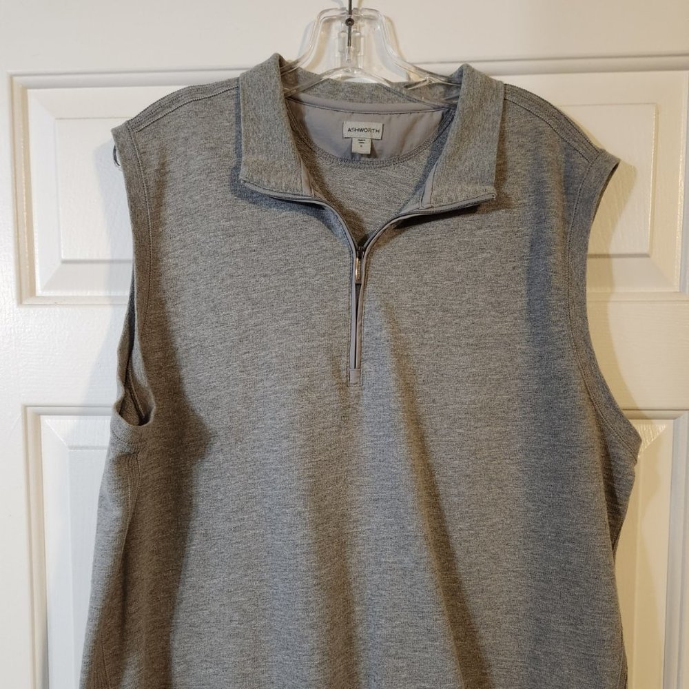 The Original Golfman! Ashworth Golf Vest LG Grey